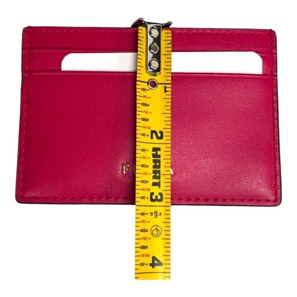 Furla Hot Pink Leather Card Holder Wallet Case With Dust Bag Box Gift Set New - Picture 6 of 8